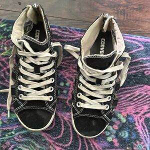 Converse Chuck Taylor Canvas Gladiator Sandals Shoes Black Size 6 women